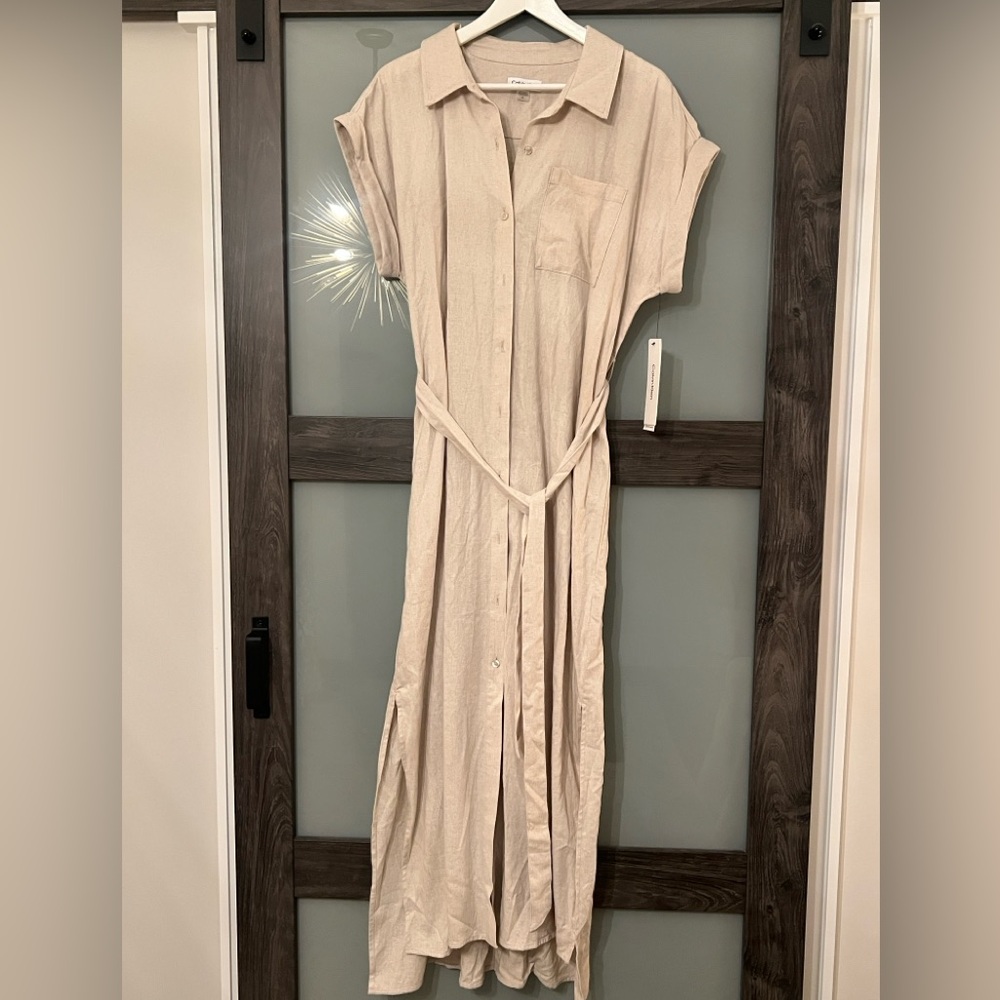 Calvin Klein Tan Maxi Dress